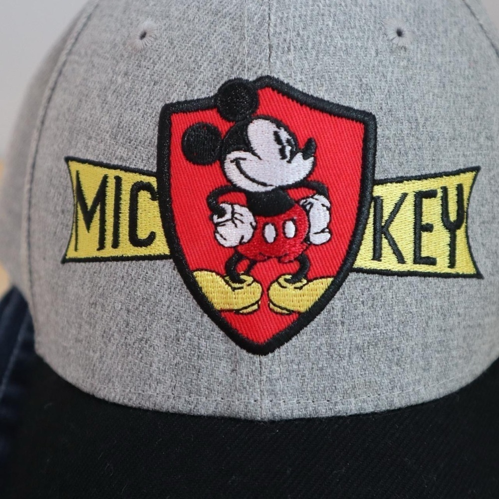 Disney Embroidered Cap‎ Mickey Mousse Gray One Size - Picture 3 of 4